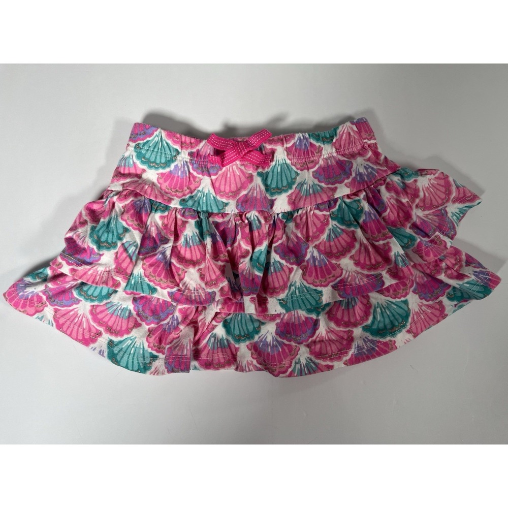 Tommy Bahama‎ Girls' Sz XS 4 Ruffled Glitter Seashell Skort